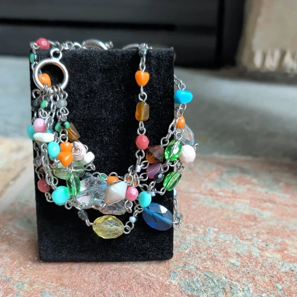 Cookie Lee Multicolor Beaded Bracelet - Picture 1 of 2